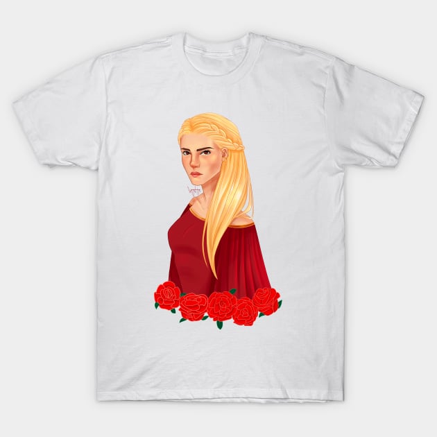 Sophie and Roses T-Shirt by Vanta Arts
